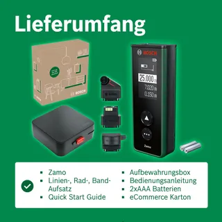 BOSCH Zamo 4de Generatie Laserafstandsmeter 25m USB-C — miniatuur 7