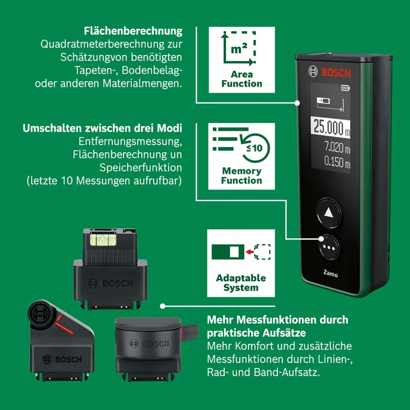 BOSCH Zamo 4de Generatie Laserafstandsmeter 25m USB-C — foto 5