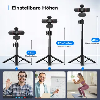 EMEET C960 4K Webcam Lensdop Microfoon — miniatuur 7
