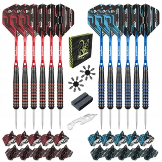MAGERABBIT Steeltip Darts Set 20g 12 Stuks Aluminium Schachten