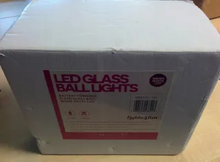 LIGHTS4FUN Glazen Bollen LED Set 3 Stuks — miniatuur 5
