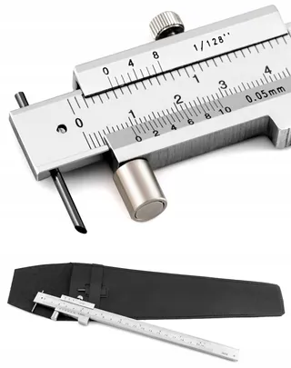 QWORK Schuifmaat Roestvrij Staal 0-20cm