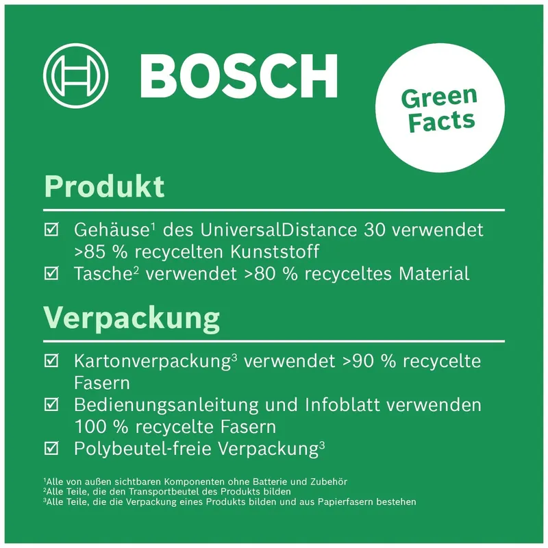 BOSCH UniversalDistance 30 Laserafstandsmeter 30m Meetfuncties — foto 5