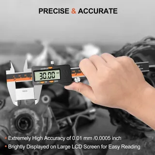 PRECIVA Digitale Schuifmaat 150mm Waterdicht Display — miniatuur 3