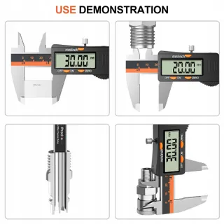 PRECIVA Digitale Schuifmaat 150mm Waterdicht Display — miniatuur 7