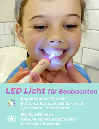 SEAGO SG977 Kindertandenborstel 4 Opzetstukken LED 4 Standen Groen — miniatuur 6