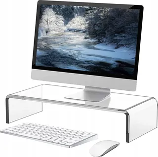 Acryl Monitorstandaard Verhoging Laptop Computer 34x19x10cm — miniatuur 1