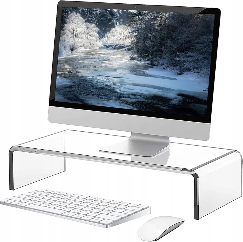 Acryl Monitorstandaard Verhoging Laptop Computer 34x19x10cm — foto 1