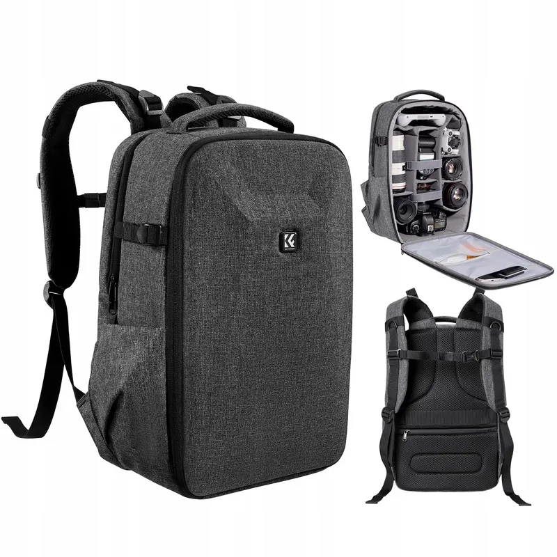 K&F CONCEPT Camerarugzak Harde Schaal Met Laptopvak 15,6 Inch — foto 1