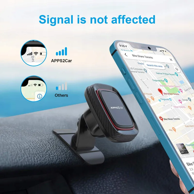 APPS2CAR Magnetische Autohouder 360° iPhone Android — foto 4