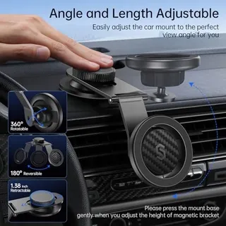 SYNCWIRE MagSafe Autohouder Dashboard Tesla Magnetisch — miniatuur 6
