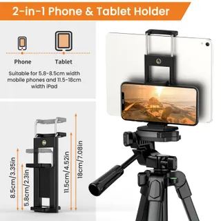 MACTREM Statief Telefoon Tablet 172cm Aluminium Afstandsbediening — miniatuur 4