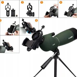 SVBONY SV28 Monoculaire Spotting Scope 20-60x60 met Statief — miniatuur 5