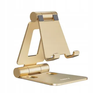 NULAXY Verstelbare Opvouwbare Telefoonstandaard Bureau Goud