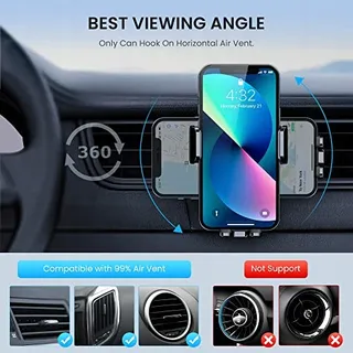 CINDRO Telefoonhouder Auto 360° Draaibaar iPhone Android — miniatuur 7