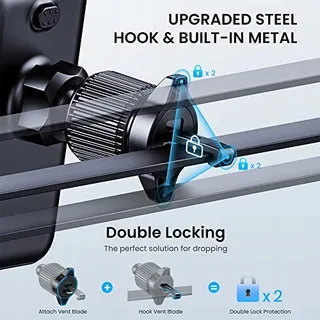 CINDRO Telefoonhouder Auto 360° Draaibaar iPhone Android — miniatuur 3