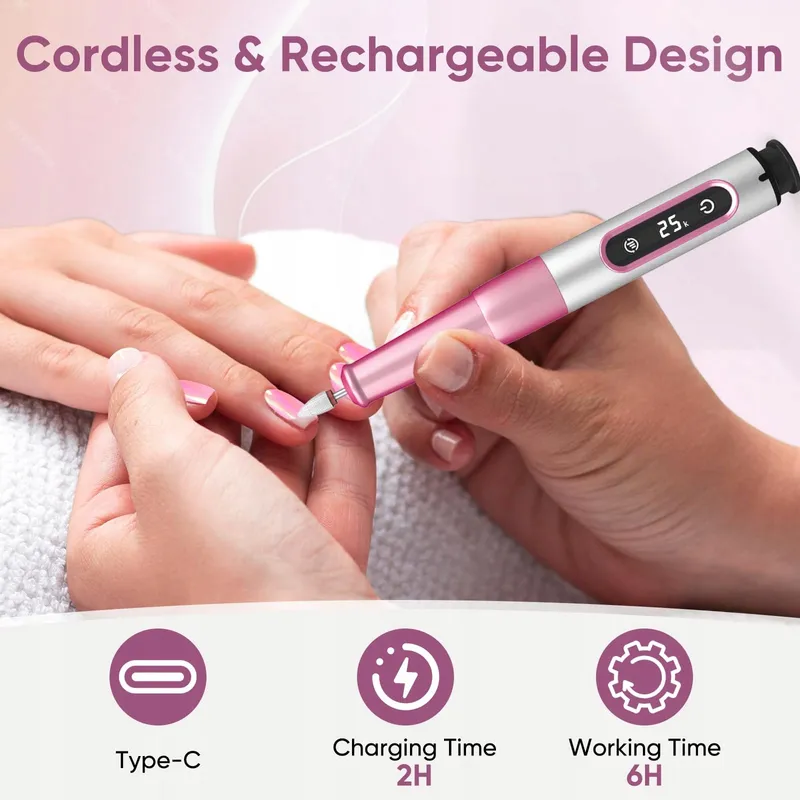 OUKZON Draadloze Nagelfrees 13-in-1 Manicure Pedicure Set — foto 2