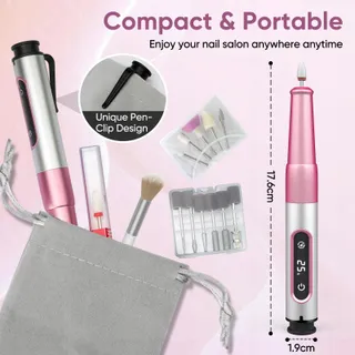 OUKZON Draadloze Nagelfrees 13-in-1 Manicure Pedicure Set — miniatuur 7