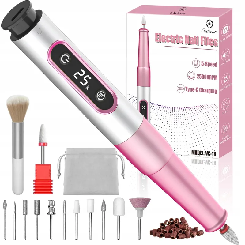OUKZON Draadloze Nagelfrees 13-in-1 Manicure Pedicure Set — foto 1