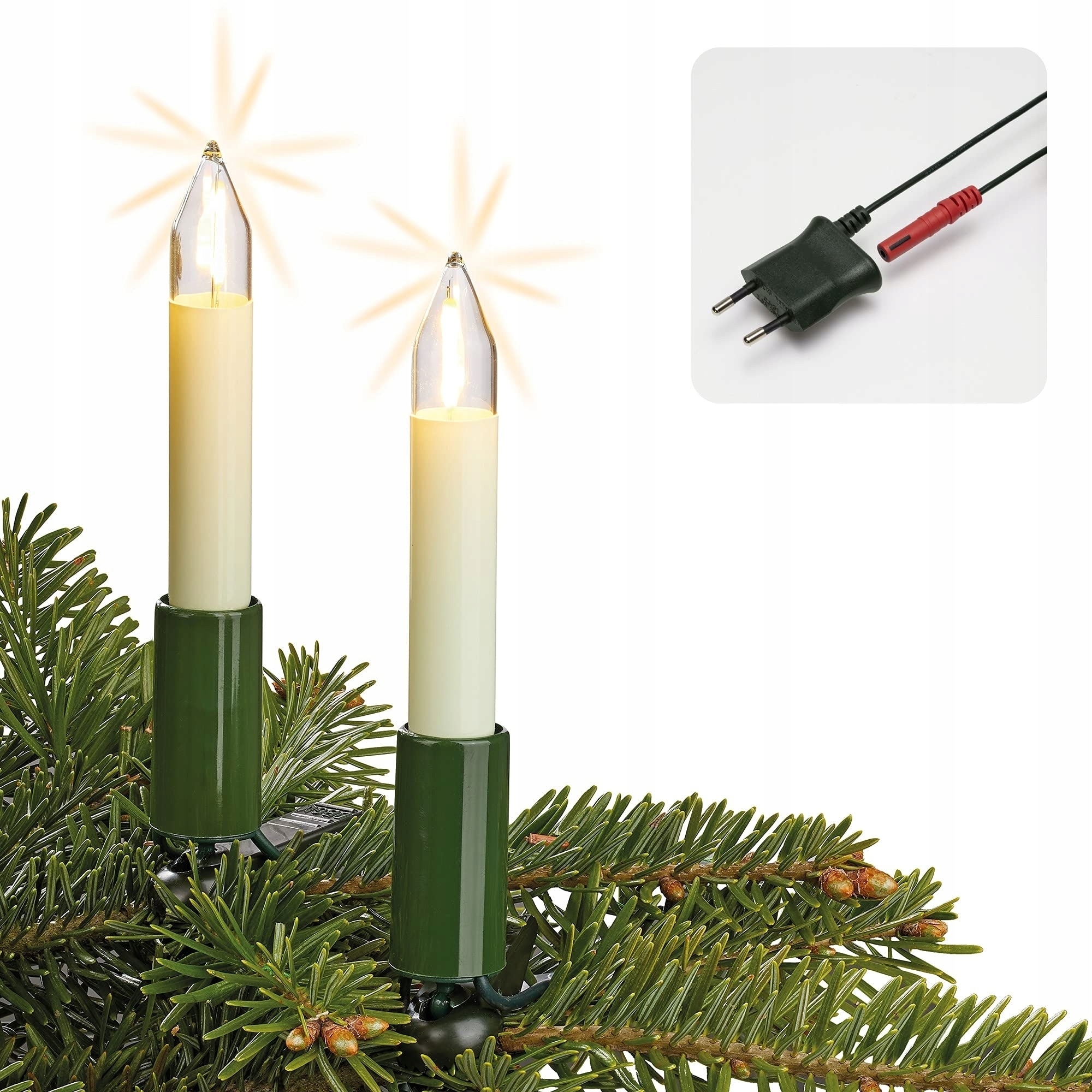 Hellum LED Kerstboomverlichting Kaarsen 13m