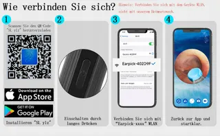 LEBEXY Oorreiniger Camera 1920P WiFi 6 LED Android iOS — miniatuur 8