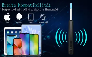 LEBEXY Oorreiniger Camera 1920P WiFi 6 LED Android iOS — miniatuur 5