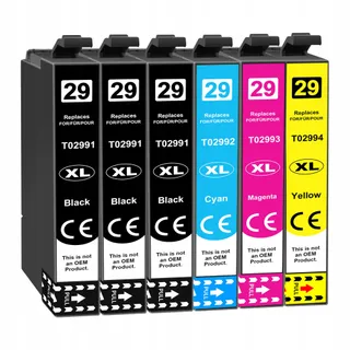 Compatibele Cartridges 29XL Epson XP-235 XP-245 Set 6 Stuks