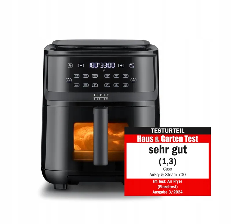 CASO AirFry Steam 700 Airfryer Stoomgarer 7L Zwart — foto 1