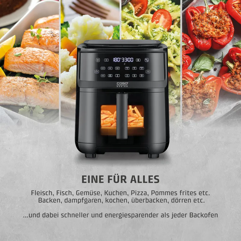 CASO AirFry Steam 700 Airfryer Stoomgarer 7L Zwart — foto 3