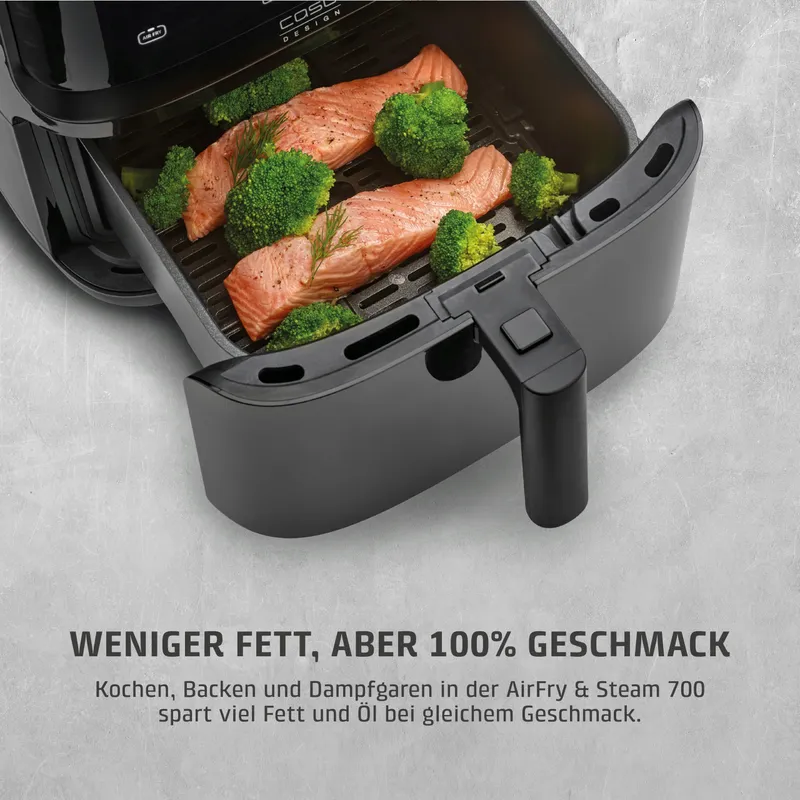CASO AirFry Steam 700 Airfryer Stoomgarer 7L Zwart — foto 6