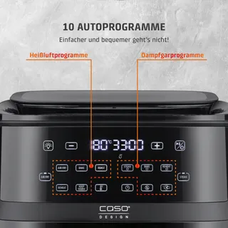 CASO AirFry Steam 700 Airfryer Stoomgarer 7L Zwart — miniatuur 7