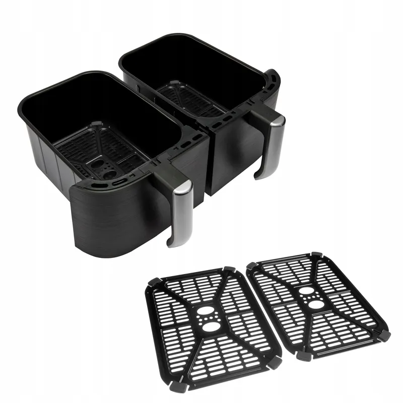 RUSSELL HOBBS SatisFry Dual Airfryer 9L Zwart Zilver — foto 6