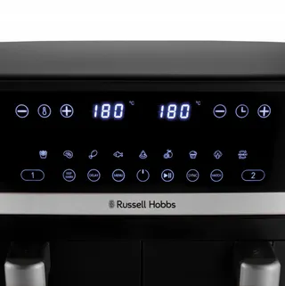 RUSSELL HOBBS SatisFry Dual Airfryer 9L Zwart Zilver — miniatuur 5