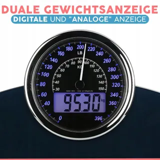 ADAMSON Hybride Weegschaal 2-in-1 Digitaal Analoog 180kg — miniatuur 3
