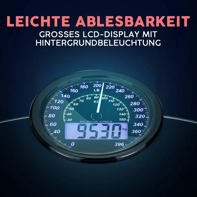ADAMSON Hybride Weegschaal 2-in-1 Digitaal Analoog 180kg — foto 4