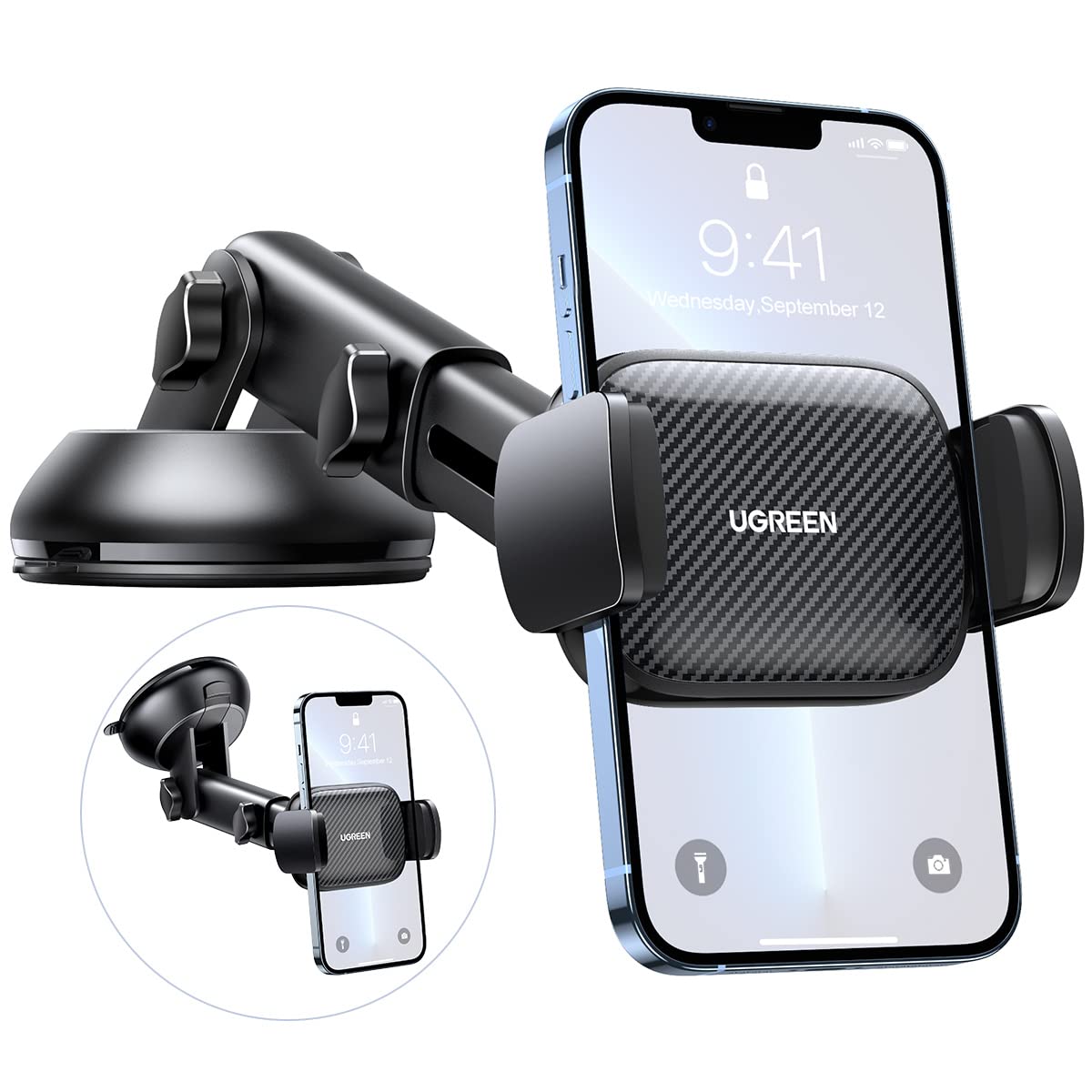 UGREEN Telefoonhouder Zuignap 360° Draaibaar