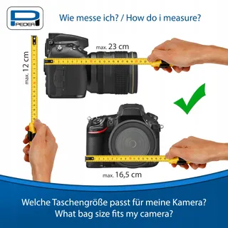 PEDEA Cameratas DSLR SLR Systeemcamera XL Waterdicht Petrol — miniatuur 5