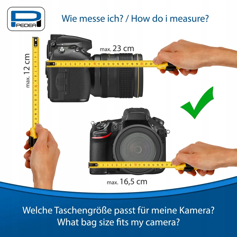 PEDEA Cameratas DSLR SLR Systeemcamera XL Waterdicht Petrol — foto 5