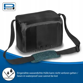PEDEA Cameratas DSLR SLR Systeemcamera XL Waterdicht Petrol — miniatuur 4