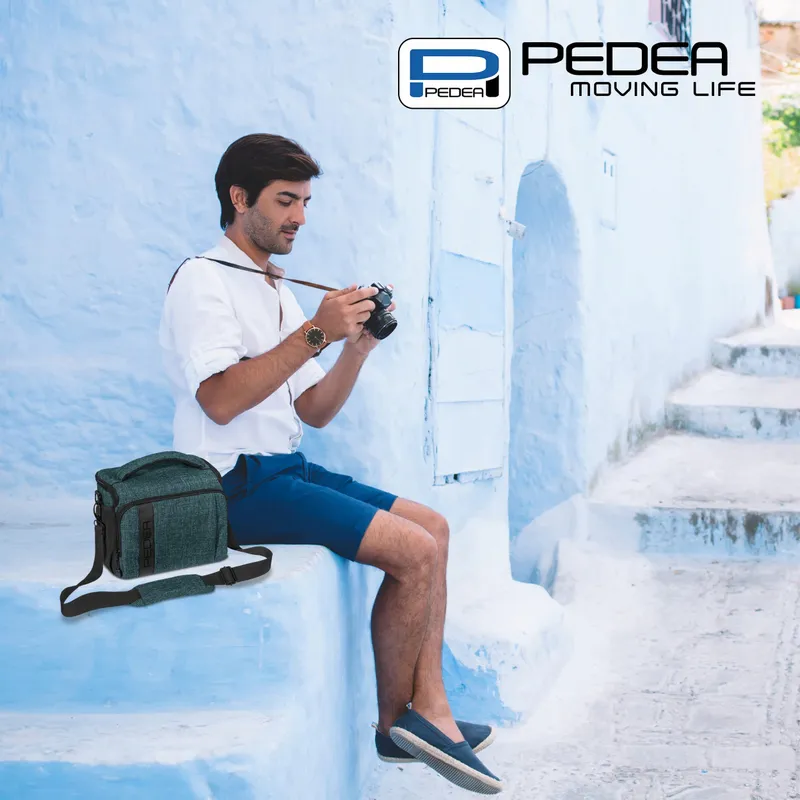 PEDEA Cameratas DSLR SLR Systeemcamera XL Waterdicht Petrol — foto 6