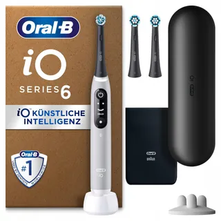 ORAL-B iO Series 6 Plus Tandenborstel 3 Opzetstukken 5 Modi Grijs