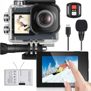 ICEFOX Actioncamera 4K Ultra HD 20MP Waterdicht 40M WiFi