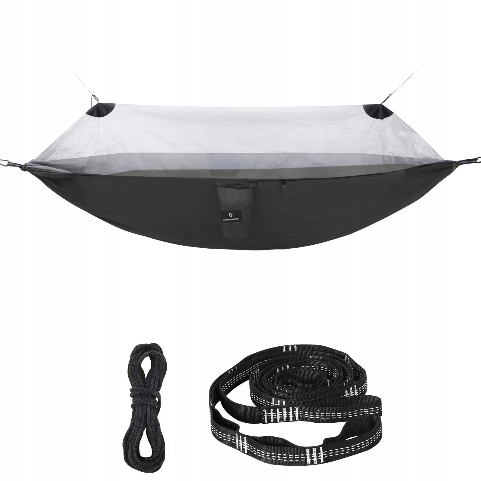 SONGMICS GDC16BG Hangmat met Klamboe en Dak Camping