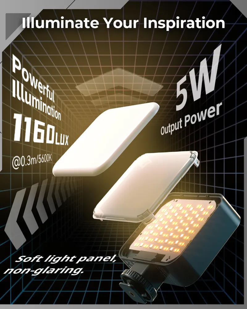 SMALLRIG Vibe P96 Pro LED Videolicht 2500-6500K CRI95+ — foto 4