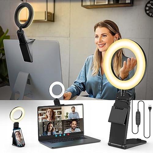 EVERSHOP 5" LED Ringlicht Statief Telefoonhouder 360° Draaibaar
