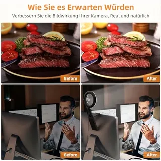 EVERSHOP 5" LED Ringlicht Statief Telefoonhouder 360° Draaibaar — miniatuur 3