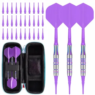CYEE LIFE Soft Darts 90% Wolfraam 17g met Koffer Paars