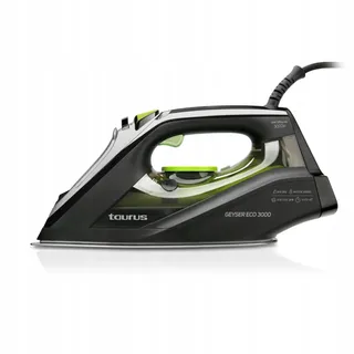 TAURUS Stoomstrijkijzer 3000W 200g/min ECO Precisietip Zwart — miniatuur 1