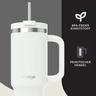 CONTIGO Thermosfles RVS 1200ml met Handvat en Rietje BPA-vrij — miniatuur 5