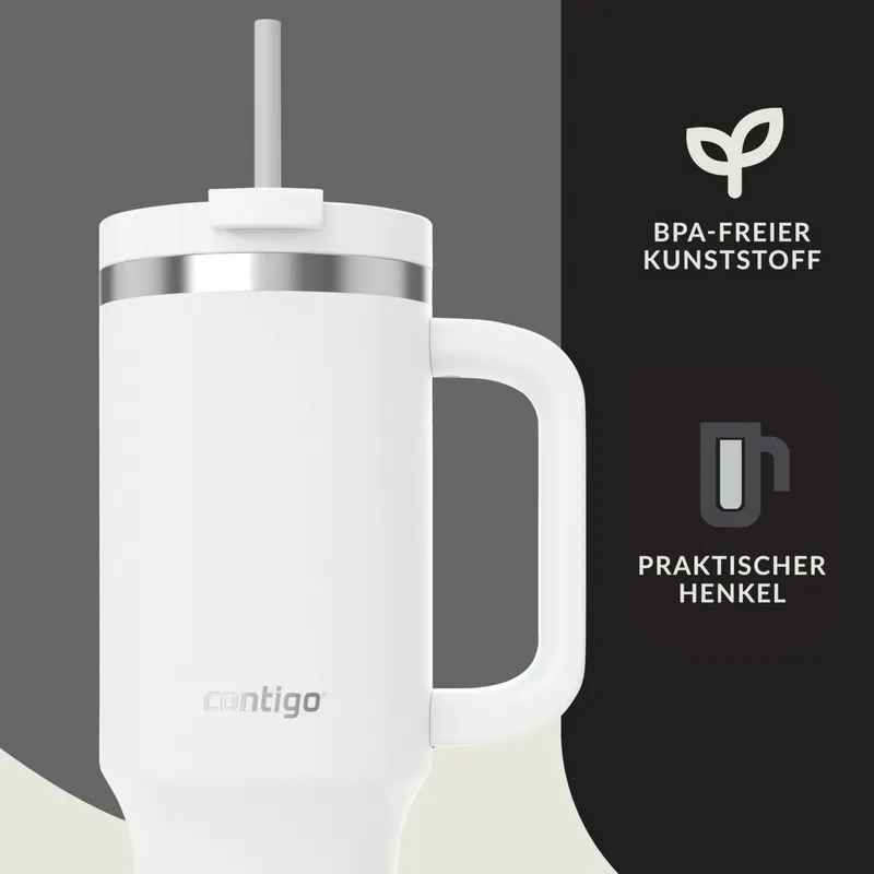 CONTIGO Thermosfles RVS 1200ml met Handvat en Rietje BPA-vrij — foto 5